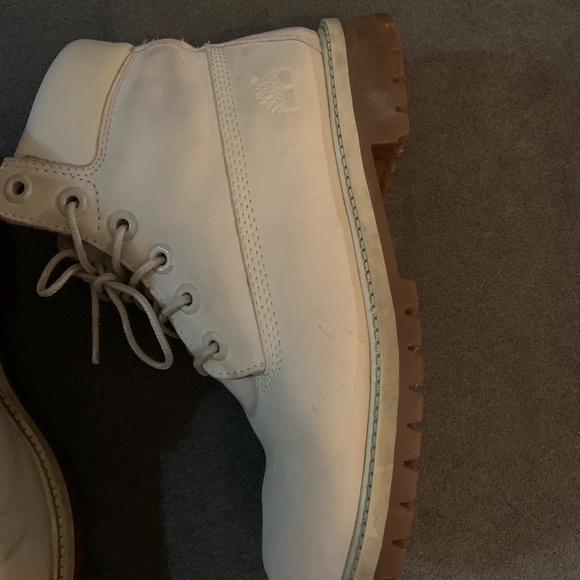 Timberland Off White Boots size 6.5 - Picture 5 of 11